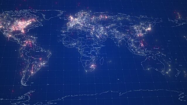 Connection technology concept motion looped background