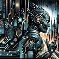 "Cybernetic Dreamscape: A Futuristic Vision"