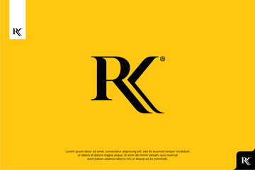 letter RK logo icon