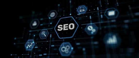 SEO. Search Engine optimization. Picture for presentation