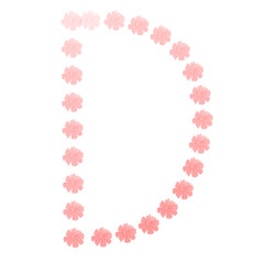 pink flower frame