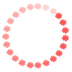 Obraz premium pink flower frame