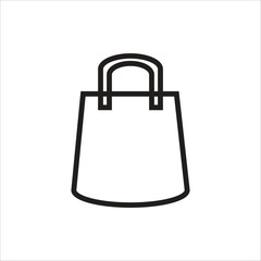 bag vector icon line template