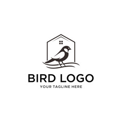 Bird logo design. logo design. real estate graphic design