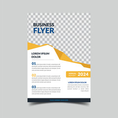 creative orange business flyer design