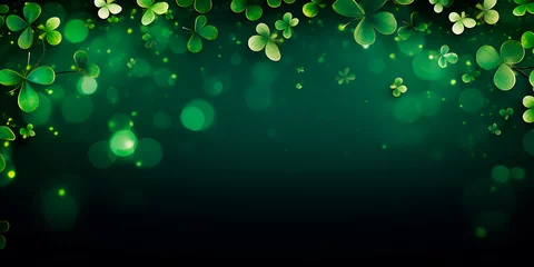 Foto op Canvas green festive glowing background for st patrick's day © Outlander1746