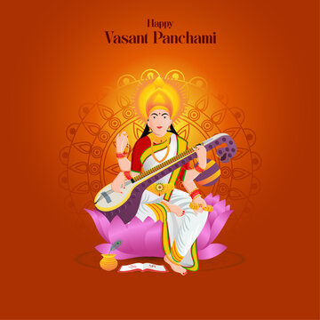 Vasant Panchmi Saraswati Devi Creative
