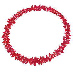 Obraz premium red beads necklace
