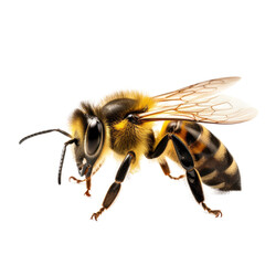 bee isolated on a transparent background.