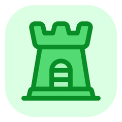 Editable castle vector icon. Part of a big icon set family. Perfect for web and app interfaces, presentations, infographics, etc