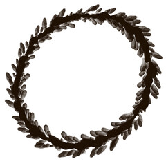 gold laurel wreath