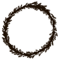 gold laurel wreath