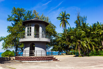 Lighthouse at Nang Thong Beach in Phang-nga Thailand