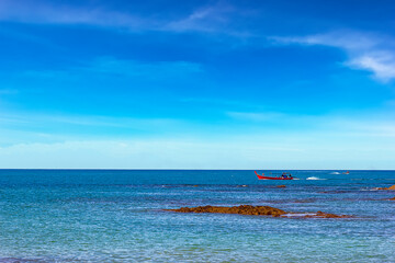 Nang Thong Beach with blue sky in Phang-nga Thailand