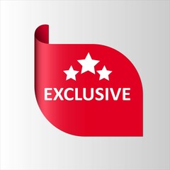 Red Sale Web Banner For EXCLUSIVE