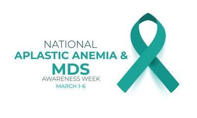 National Aplastic Anemia and MDS Awareness Week. background, banner, card, poster, template. Vector illustration.