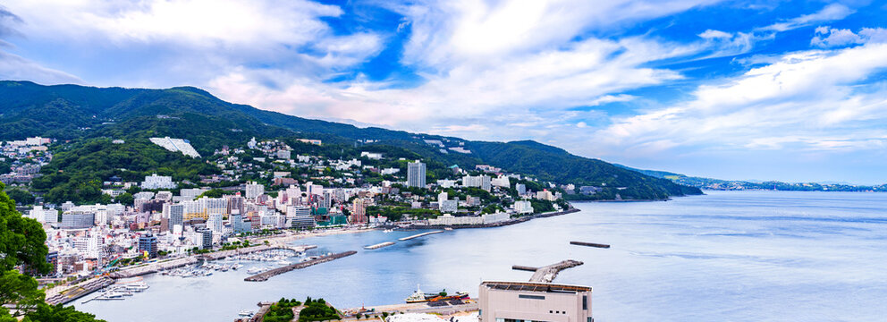 Atami hot spring in Atami city