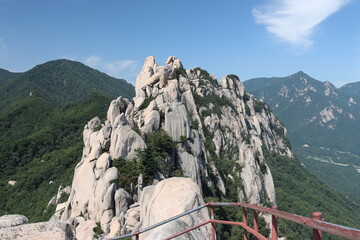 Der Daecheong Berg (1708 m) im Seoraksan-Nationalpark, Provinz Gangwon-do Südkorea