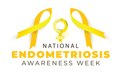 National Endometriosis Awareness Week. background, banner, card, poster, template. Vector illustration.