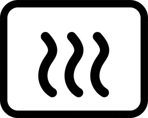 Obraz premium Heating Element Heater Icon Symbol