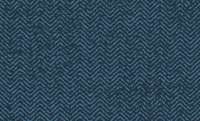 Seamless fabric pattern. Blue jeans denim texture. Monochrome herringbone textured.