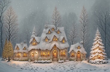 Christmas scene that captures the magic of the holiday season