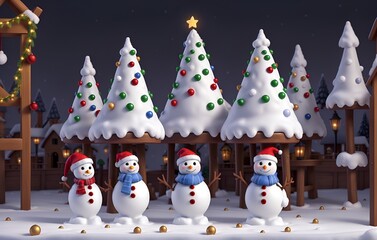 Christmas scene that captures the magic of the holiday season