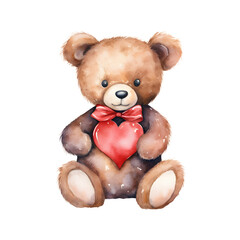 cute vintage teddy bear Valentine