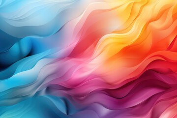 Obraz premium Abstract 3d luxury premium background, colorful flowing curved waves, golden accent, lighting effect
