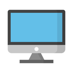 Desktop computer icon. Desktop PC icon. Vector.