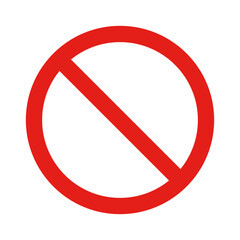 Prohibited icon. Restriction icon. Regulation. Vector.