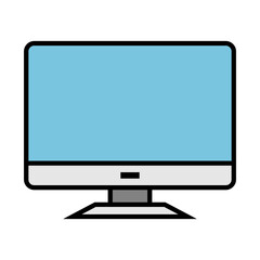 Desktop PC icon. Computer icon. Vector.