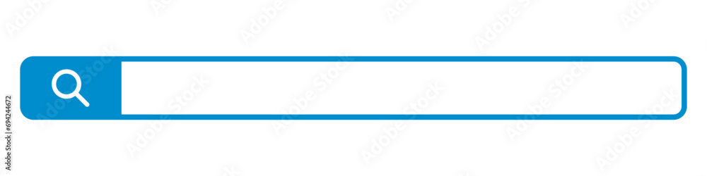 Poster internet search bar and blank space. vector.