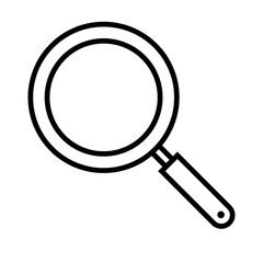 Simple frying pan icon. Vector.