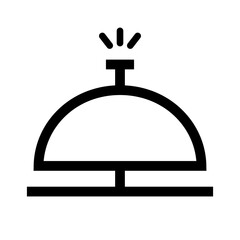 Pop desk bell icon. Vector.