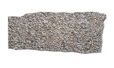 River rocks stone sample cutout background close up