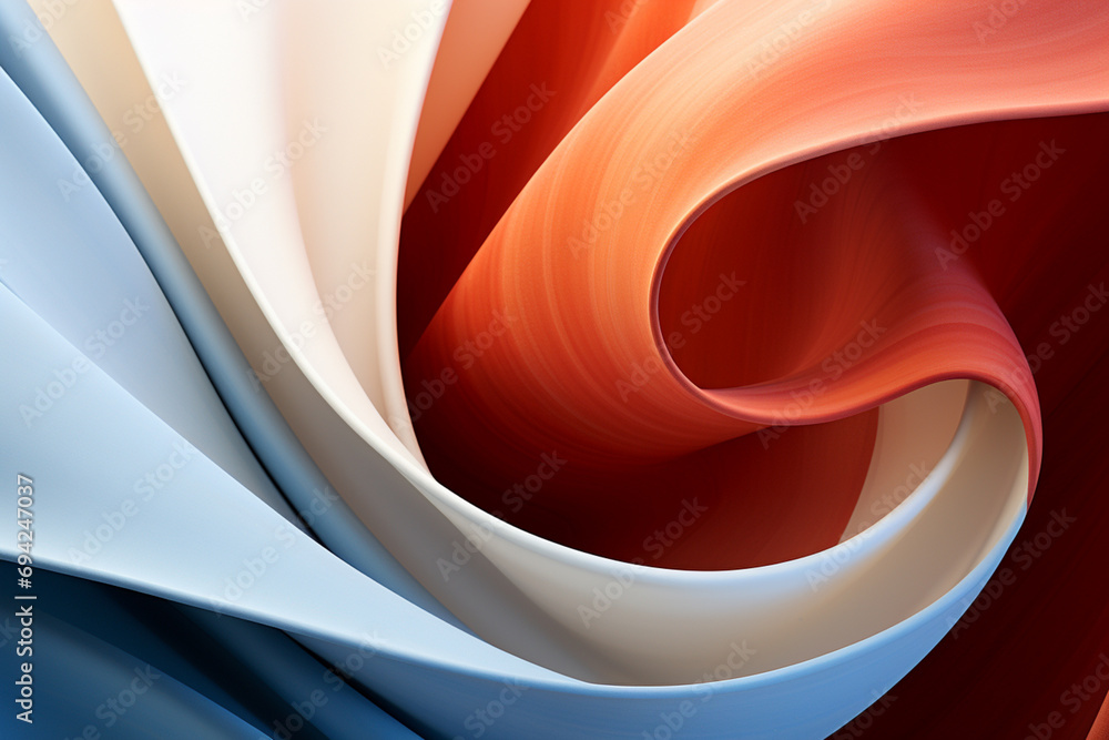 Poster an abstract, minimalist design symbolizing unity with interlocking shapes.