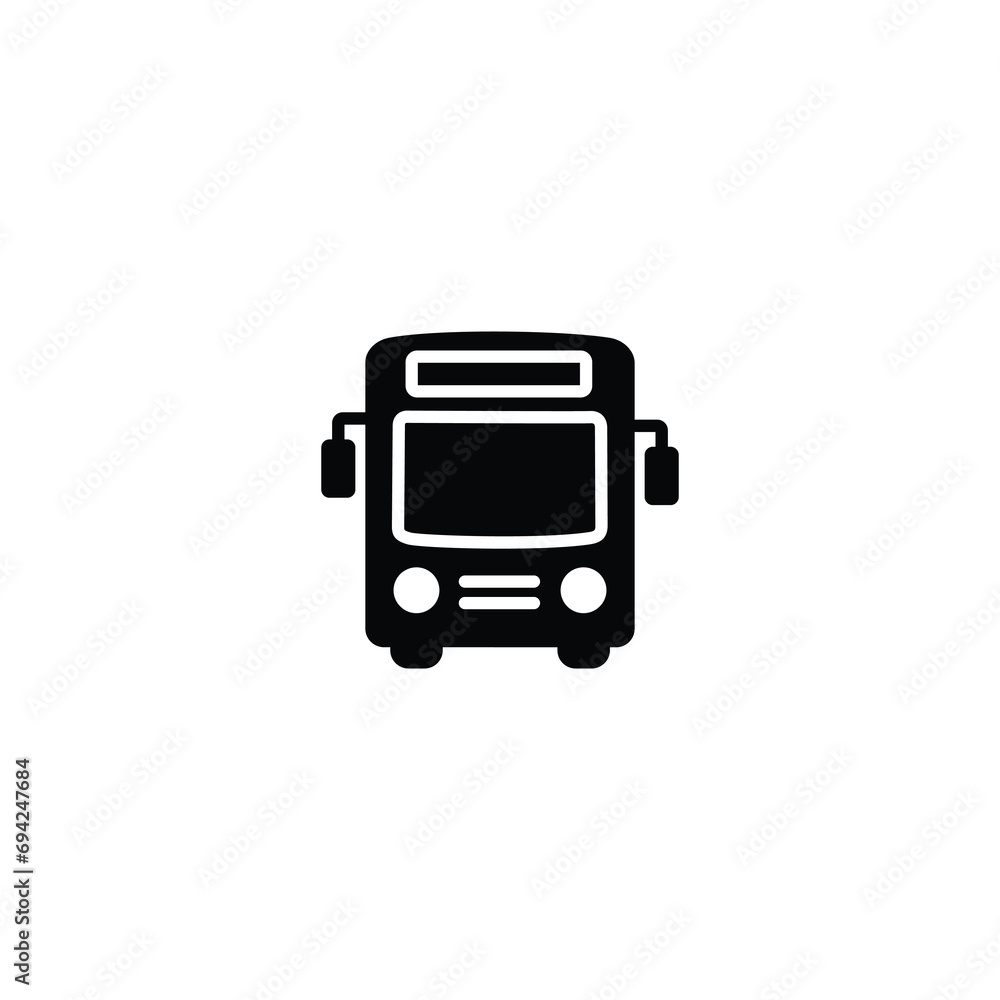 Poster bus icon, bus sign vector for web site computer and mobile app