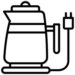 black outline icons, related to home appliances. for web or app development. 