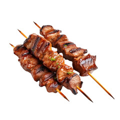 Grilled meat kebab clip art