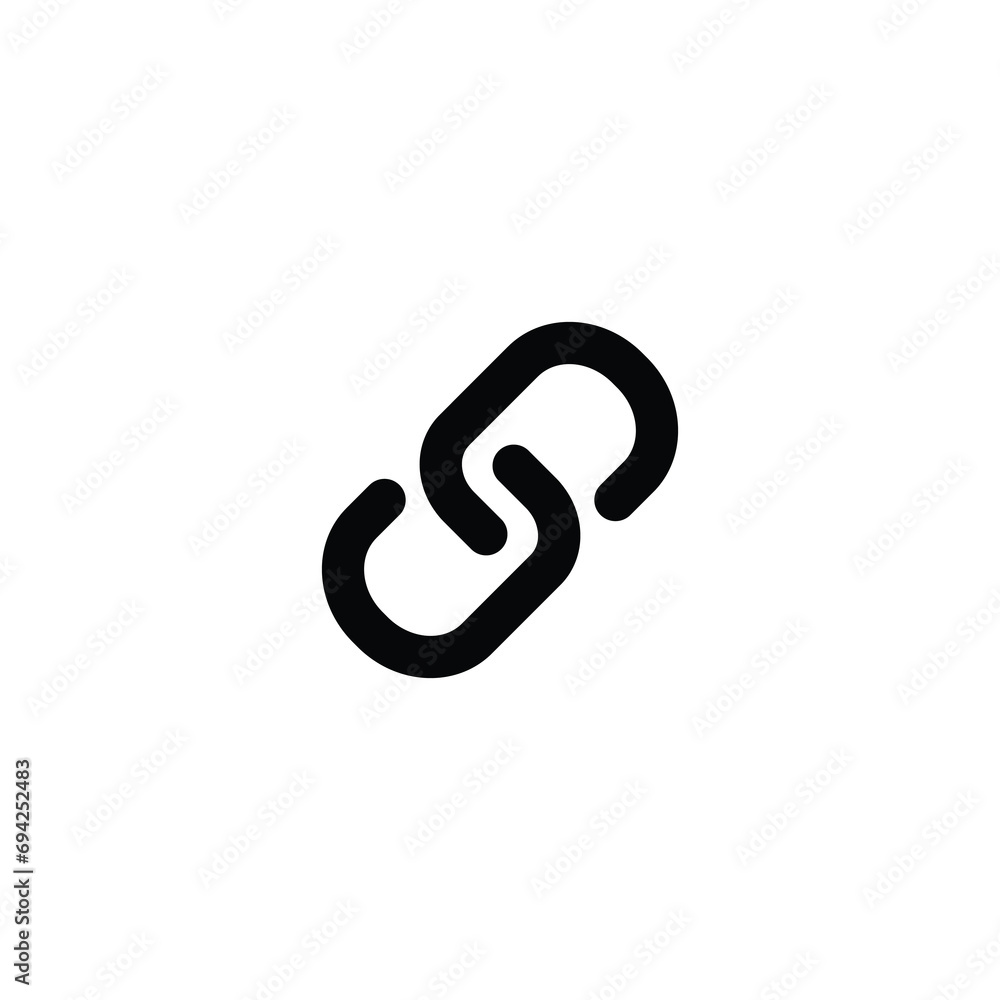 Poster link icon, link sign vector for web site computer and mobile app