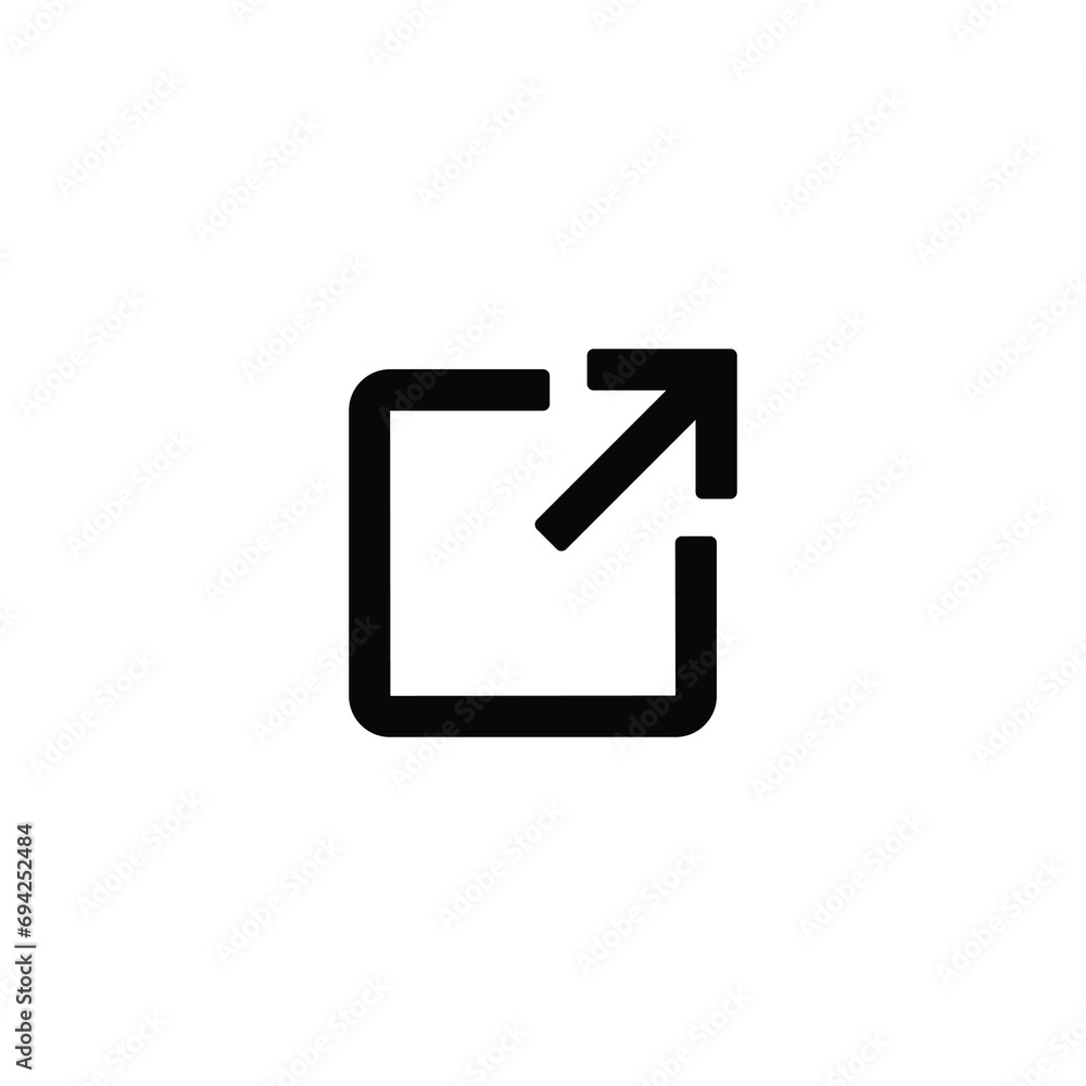 Poster external link icon, external link sign vector for web site computer and mobile app