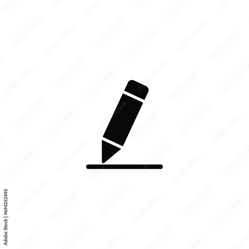 Poster pencil icon, edit symbol vector for web site computer and mobile app