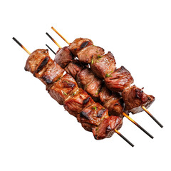 Grilled meat kebab clip art