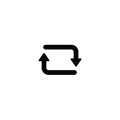 Rotate icon, rotation sign vector for web site Computer and mobile app