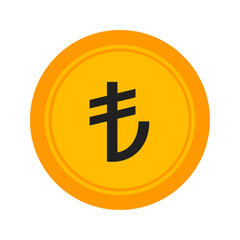 Obraz premium vector turkish lira icon.economy idea.