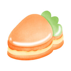 Carrot macaron