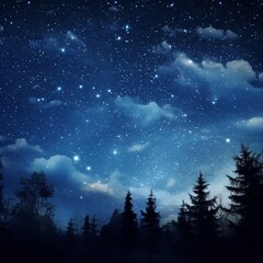 night with a nice sky with a lot of stars