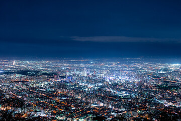 札幌の夜景 - obrazy, fototapety, plakaty