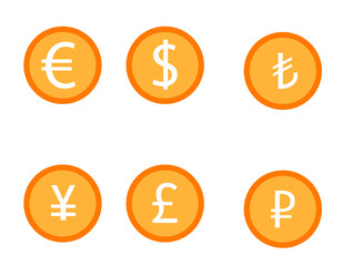 vector world currencies.world
economy idea concept.